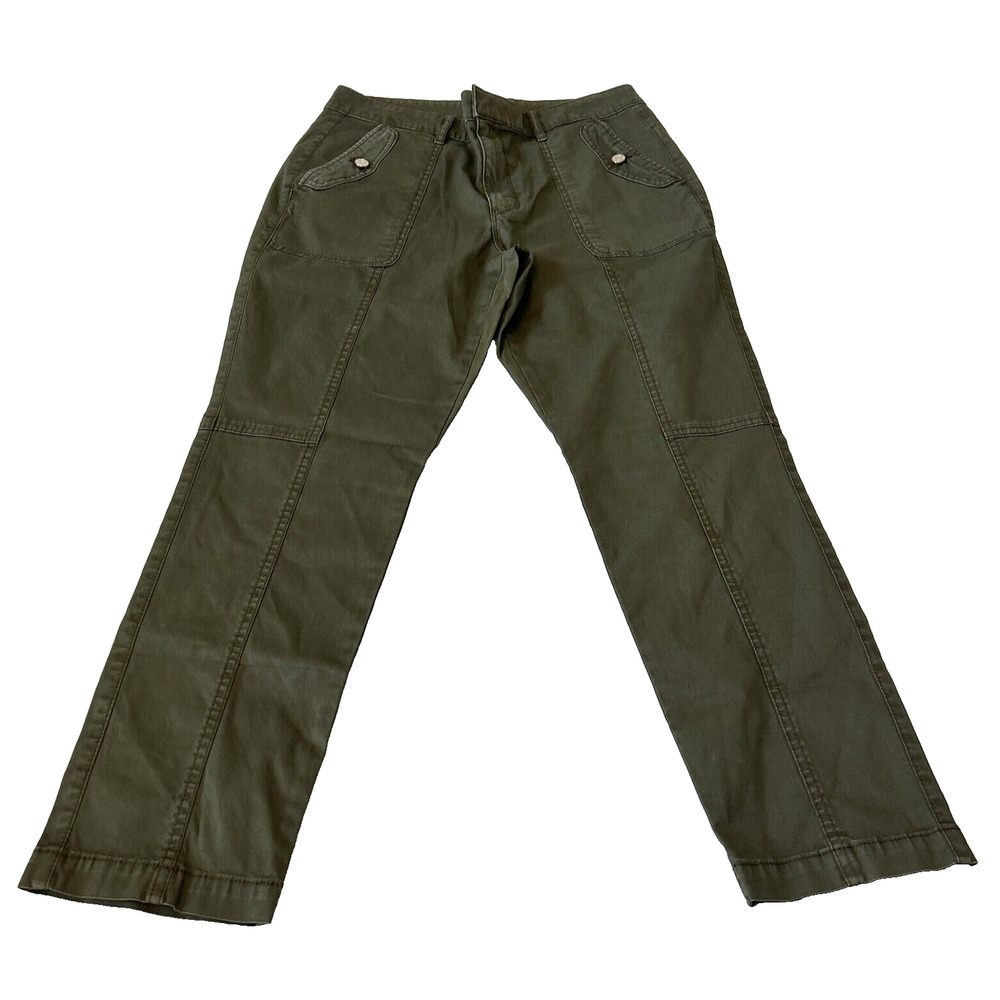 White House Black Market Olive Green Skinny Utility Pants